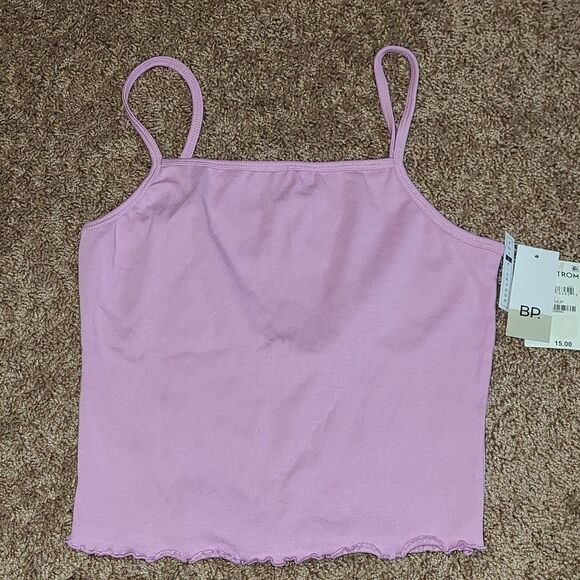 bp Tops - Bp Purple Tulip cropped top with ruffle detailing!